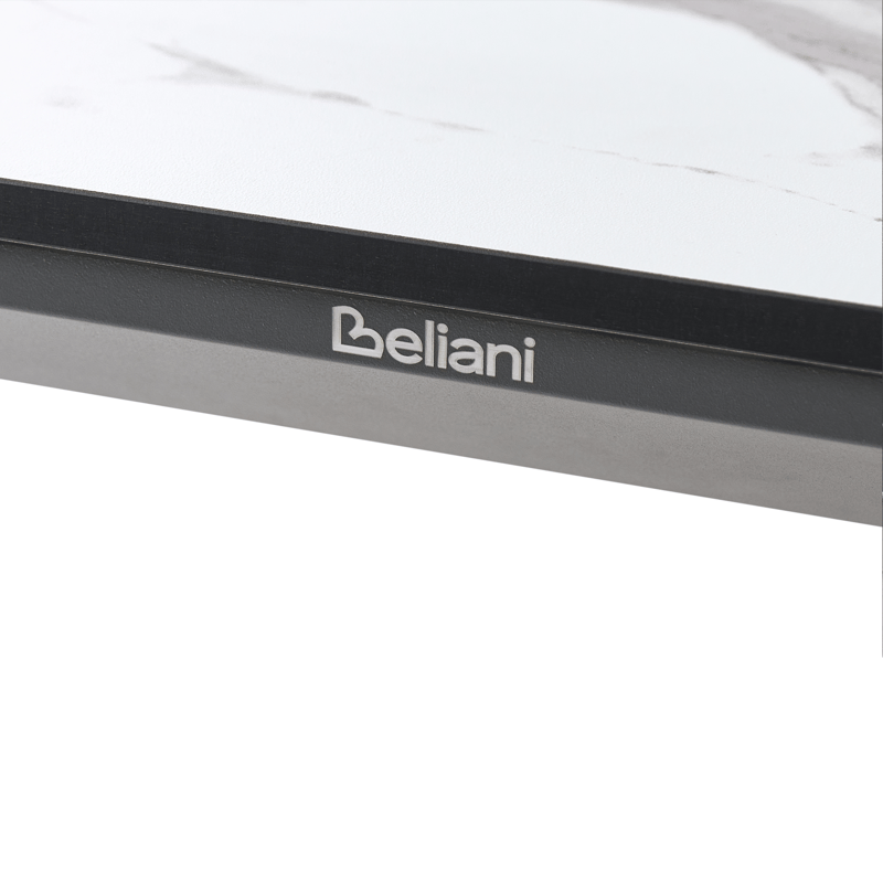 Spisebord utendørs Sovareto 90x180 cm marmoreffekt - Hvit/Grå - Hagemøbler & utemiljø - Hagebord - Spisebord ute