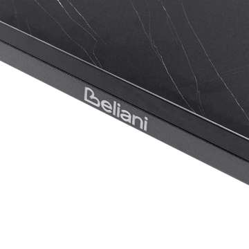 Spisebord utendørs Sovareto 90x180 cm marmoreffekt - Svart/Grå - Hagemøbler & utemiljø - Hagebord - Spisebord ute