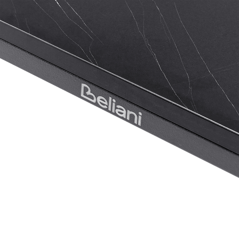 Spisebord utendørs Sovareto 90x180 cm marmoreffekt - Svart/Grå - Hagemøbler & utemiljø - Hagebord - Spisebord ute