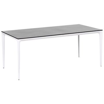 Spisebord utendørs Sovareto 90x180 cm steineffekt - Grå - Hagemøbler & utemiljø - Hagebord - Spisebord ute