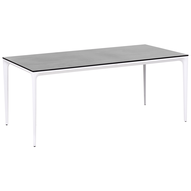 Spisebord utendørs Sovareto 90x180 cm steineffekt - Grå - Hagemøbler & utemiljø - Hagebord - Spisebord ute