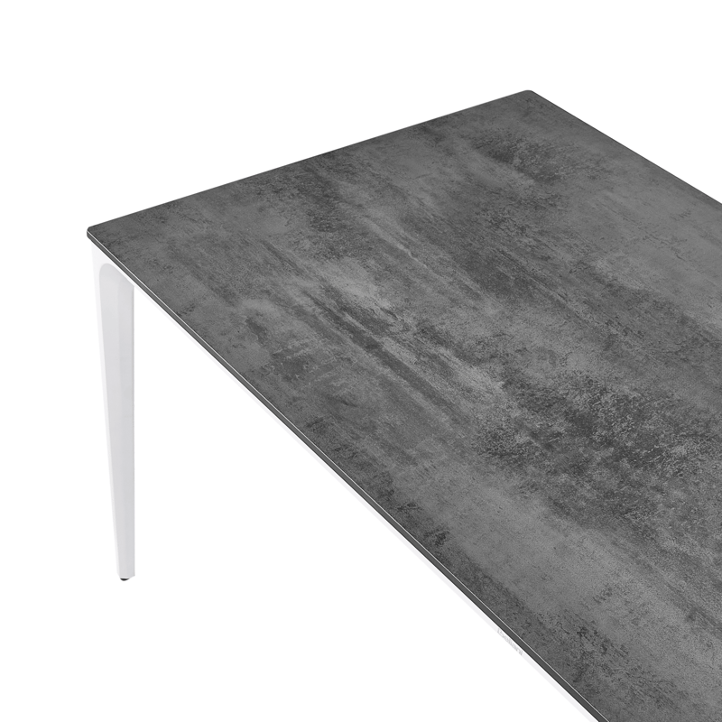 Spisebord utendørs Sovareto 90x180 cm steineffekt - Grå - Hagemøbler & utemiljø - Hagebord - Spisebord ute