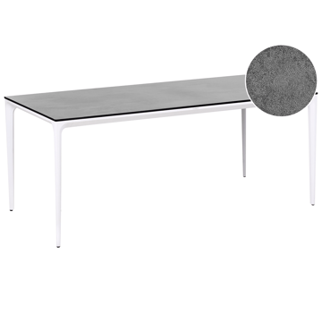 Spisebord utendørs Sovareto 90x180 cm steineffekt - Grå - Hagemøbler & utemiljø - Hagebord - Spisebord ute
