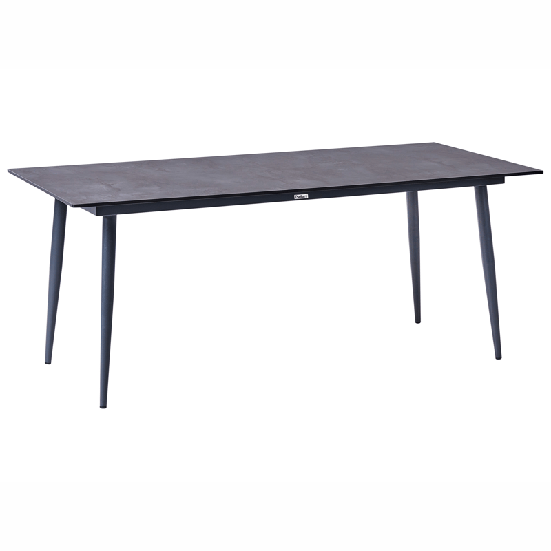 Spisebord utendørs Tolentino 180 cm steineffekt, Grå
