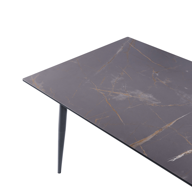 Spisebord utendørs Tolentino 90x180 cm marmoreffekt - Grå - Hagemøbler & utemiljø - Hagebord - Spisebord ute