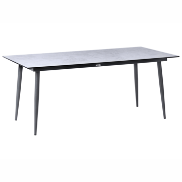 Spisebord utendørs Tolentino 90x180 cm steineffekt - Grå - Hagemøbler & utemiljø - Hagebord - Spisebord ute