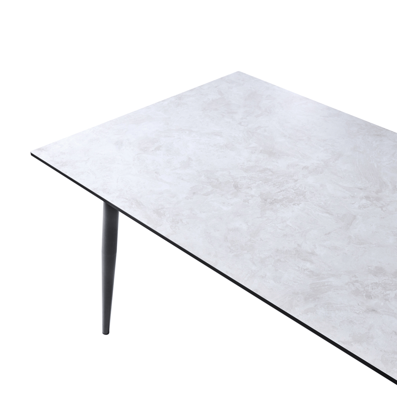 Spisebord utendørs Tolentino 90x180 cm steineffekt - Grå - Hagemøbler & utemiljø - Hagebord - Spisebord ute