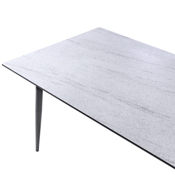 Spisebord utendørs Tolentino 90x180 cm steineffekt - Grå/Beige - Hagemøbler & utemiljø - Hagebord - Spisebord ute