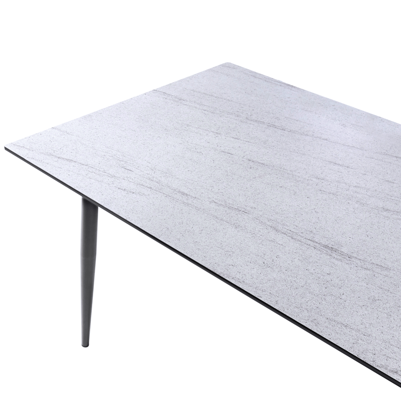 Spisebord utendørs Tolentino 90x180 cm steineffekt - Grå/Beige - Hagemøbler & utemiljø - Hagebord - Spisebord ute