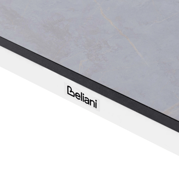 Spisebord utendørs Tolentino 90x180 cm steineffekt - Grå/hvit - Hagemøbler & utemiljø - Hagebord - Spisebord ute