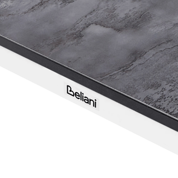 Spisebord utendørs Tolentino 90x180 cm steineffekt - Hvit/Grå - Hagemøbler & utemiljø - Hagebord - Spisebord ute