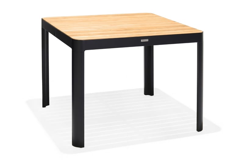 Spisebord Portals 95 cm - Svart/Tre - Spisebord ute