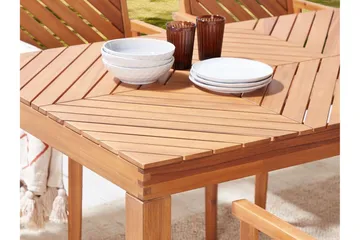 Taviano Spisebord 90x180 cm - Lysebrun - Hagemøbler & utemiljø - Hagebord - Spisebord ute