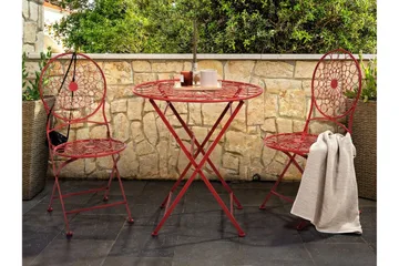 Terrace Cafébord 70 cm - Rød - Hagemøbler & utemiljø - Hagebord - Cafébord