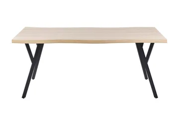 Tiggiano Spisebord 180x90 cm - Lys Brun/Sort - Hagemøbler & utemiljø - Hagebord - Spisebord ute