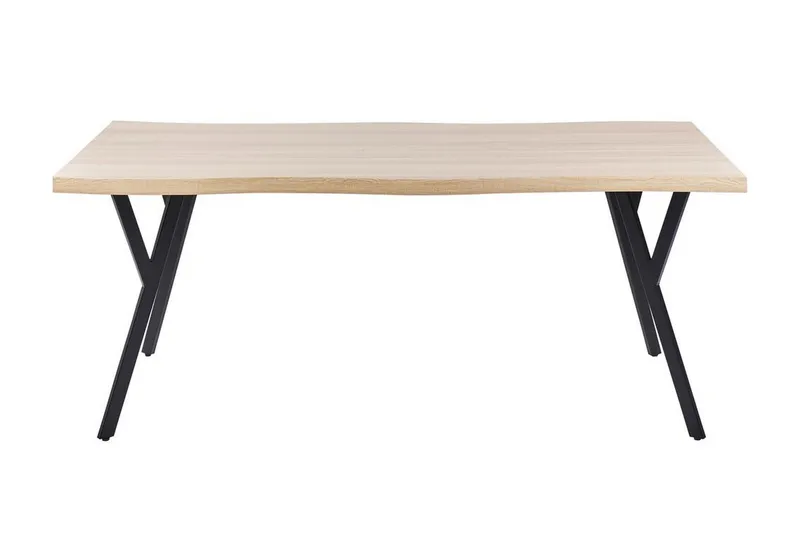 Tiggiano Spisebord 180x90 cm - Lys Brun/Sort - Hagemøbler & utemiljø - Hagebord - Spisebord ute