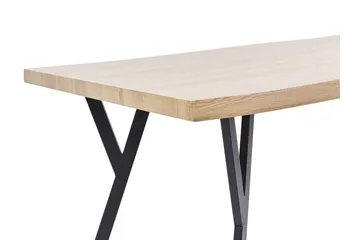 Tiggiano Spisebord 180x90 cm - Lys Brun/Sort - Hagemøbler & utemiljø - Hagebord - Spisebord ute