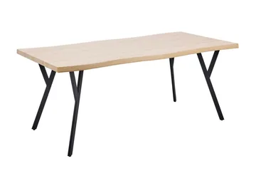 Tiggiano Spisebord 180x90 cm - Lys Brun/Sort - Hagemøbler & utemiljø - Hagebord - Spisebord ute