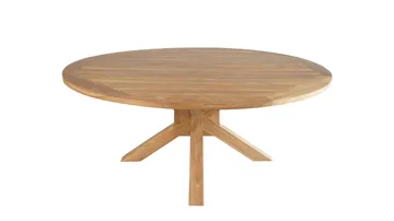 Toscana Utebord Ø180 cm - Naturlig Farget - Hagemøbler & utemiljø - Hagebord - Spisebord ute
