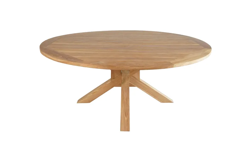 Toscana Utebord Ø180 cm - Naturlig Farget - Hagemøbler & utemiljø - Hagebord - Spisebord ute