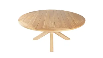 Toscana Utebord Ø180 cm - Naturlig Farget - Hagemøbler & utemiljø - Hagebord - Spisebord ute