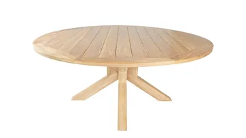 Toscana Utebord Ø180 cm - Naturlig Farget - Hagemøbler & utemiljø - Hagebord - Spisebord ute