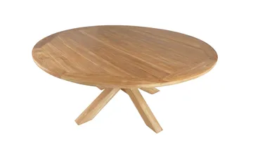 Toscana Utebord Ø180 cm - Naturlig Farget - Hagemøbler & utemiljø - Hagebord - Spisebord ute