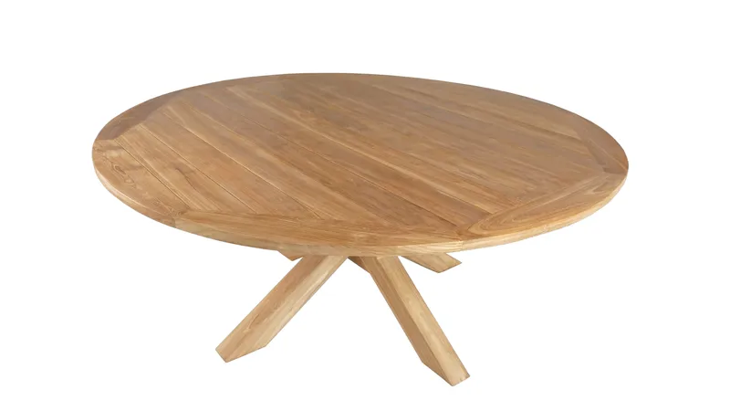 Toscana Utebord Ø180 cm - Naturlig Farget - Hagemøbler & utemiljø - Hagebord - Spisebord ute