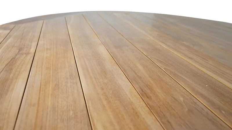 Toscana Utebord Ø180 cm - Naturlig Farget - Hagemøbler & utemiljø - Hagebord - Spisebord ute