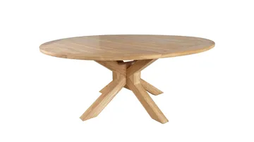 Toscana Utebord Ø180 cm - Naturlig Farget - Hagemøbler & utemiljø - Hagebord - Spisebord ute