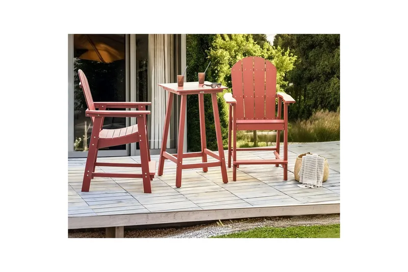 Trädgårdsbord Beliani Adirondack Blå Red - Hagemøbler & utemiljø - Hagebord - Sidebord utendørs