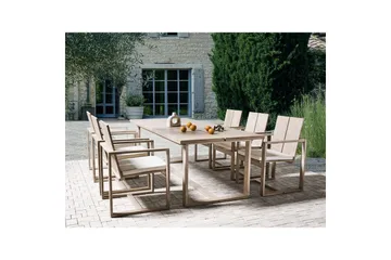 Trädgårdsbord Beliani Azzanello Light wood - Hagemøbler & utemiljø - Hagebord - Spisebord ute