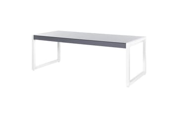 Trädgårdsbord Beliani Bacoli Grey||White - Hagemøbler & utemiljø - Hagebord - Spisebord ute