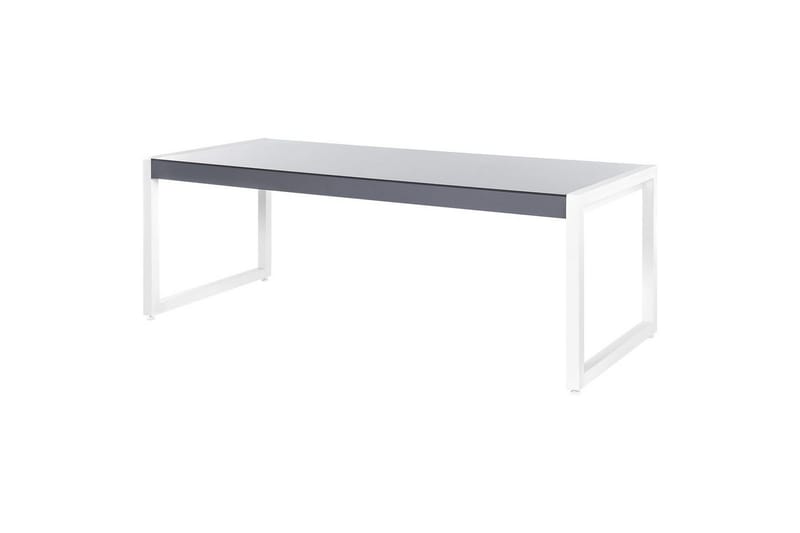 Trädgårdsbord Beliani Bacoli Grey||White - Hagemøbler & utemiljø - Hagebord - Spisebord ute
