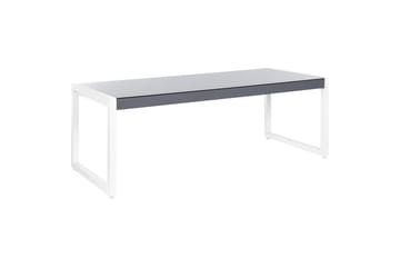 Trädgårdsbord Beliani Bacoli Grey||White - Hagemøbler & utemiljø - Hagebord - Spisebord ute