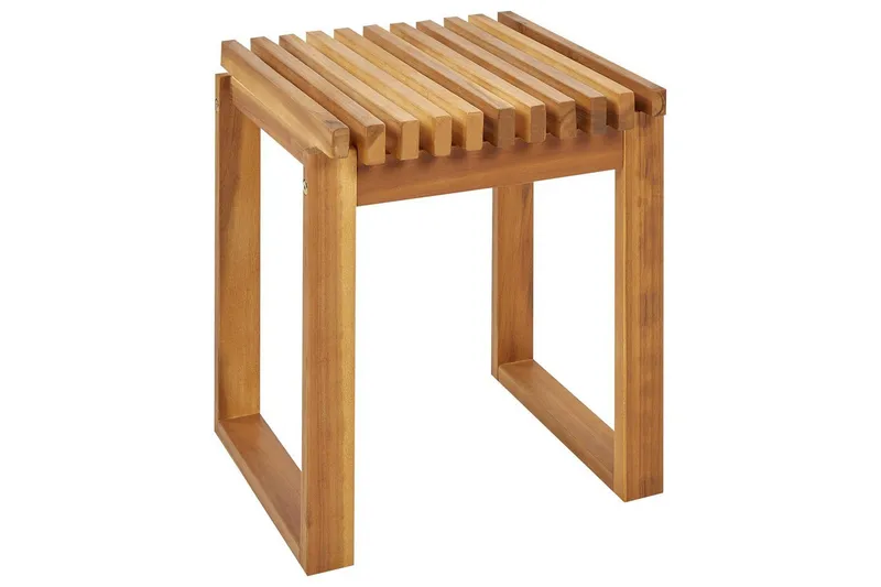 Trädgårdsbord Beliani Bellano 40x35x44 cm Light wood