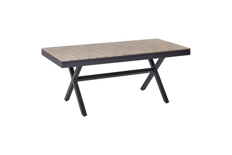 Trädgårdsbord Beliani Fanes Ljus trä/grå Light wood||Grey - Hagemøbler & utemiljø - Hagebord - Spisebord ute