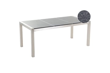 Trädgårdsbord Beliani Grosseto Grå/Silver, 90x180x74 cm Grey||Silver - Hagemøbler & utemiljø - Hagebord - Spisebord ute