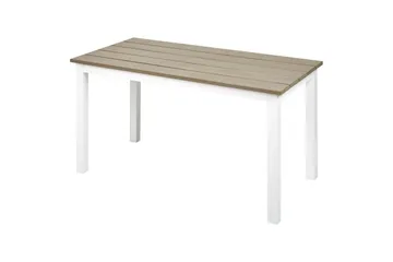 Trädgårdsbord Beliani Messina Ljus trä/vit, 52x96x50 cm Light wood||White - Hagemøbler & utemiljø - Hagebord - Spisebord ute