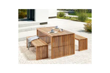 Trädgårdsbord Beliani Sulzano Light wood - Hagemøbler & utemiljø - Hagebord - Spisebord ute