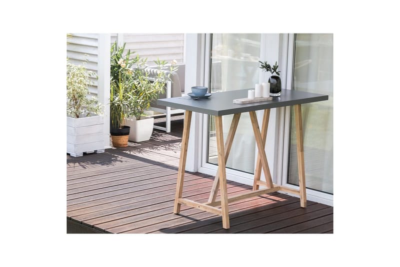 Trädgårdsbord Beliani Talamone Light wood||Grey - Hagemøbler & utemiljø - Hagebord - Spisebord ute