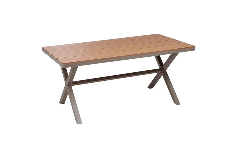 Trädgårdsbord Beliani Tiano Light wood||Grey