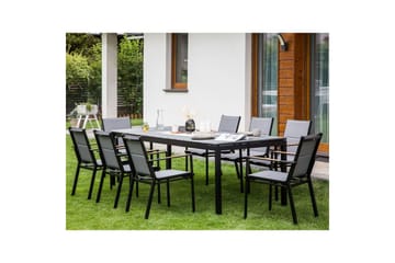 Trädgårdsbord Beliani Tofane Grå/svart Grey||Black - Hagemøbler & utemiljø - Hagebord - Spisebord ute