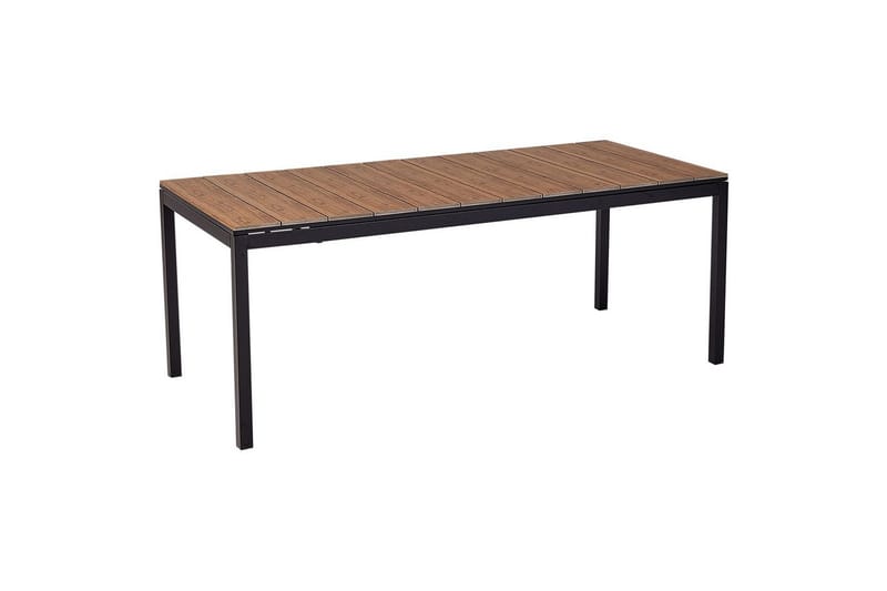 Trädgårdsbord Beliani Tofane Grå/svart Light wood||Black - Hagemøbler & utemiljø - Hagebord - Spisebord ute