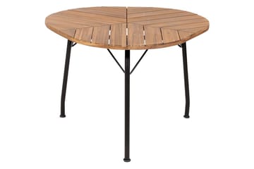 Trädgårdsbord Beliani Varenna Light wood||Black - Hagemøbler & utemiljø - Hagebord - Spisebord ute
