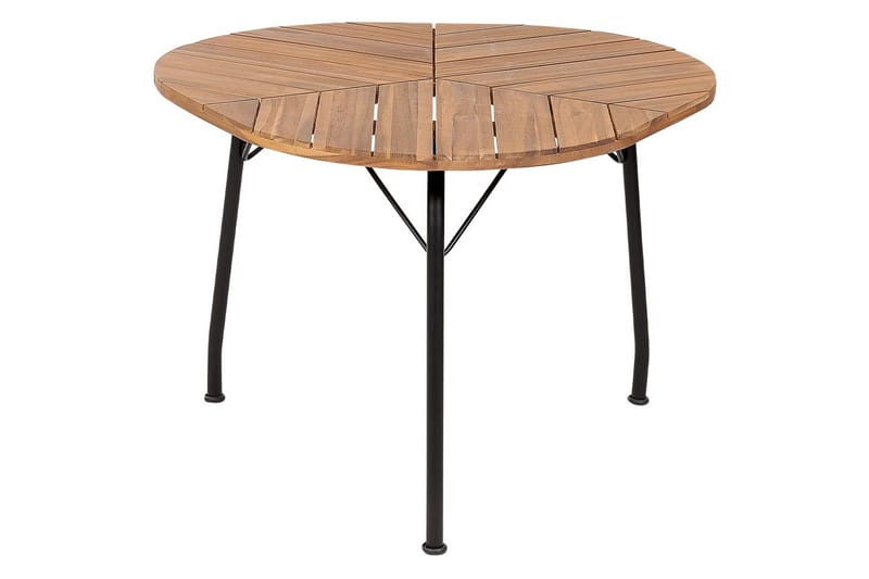 Trädgårdsbord Beliani Varenna Light wood||Black - Hagemøbler & utemiljø - Hagebord - Spisebord ute