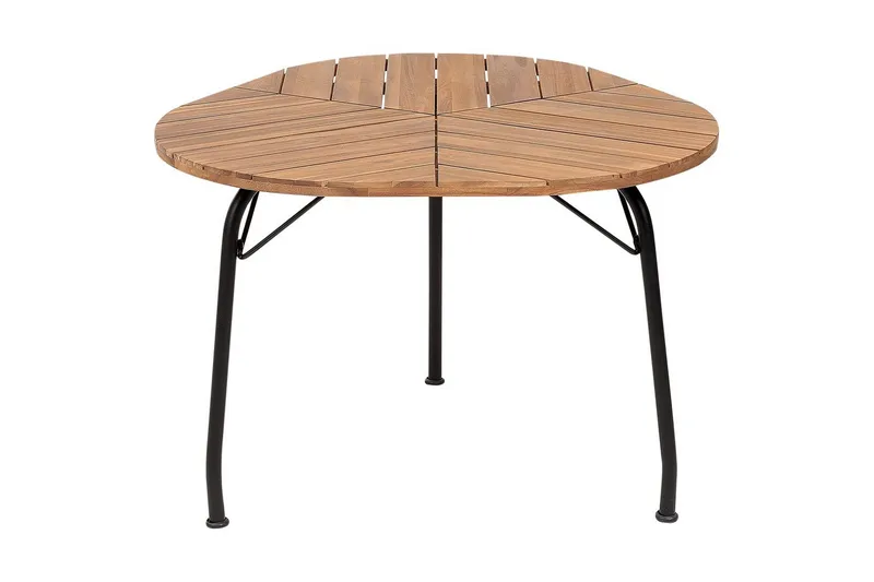 Trädgårdsbord Beliani Varenna Light wood||Black