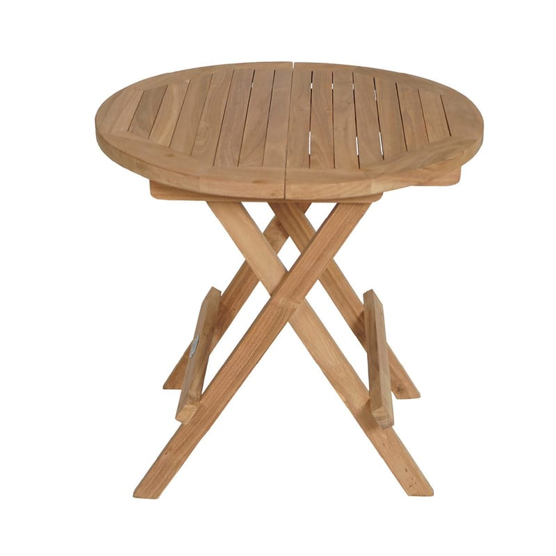 Tropea Sidebord Sammenleggbart Ø50 cm - Tre - Hagemøbler & utemiljø - Hagebord - Sidebord utendørs
