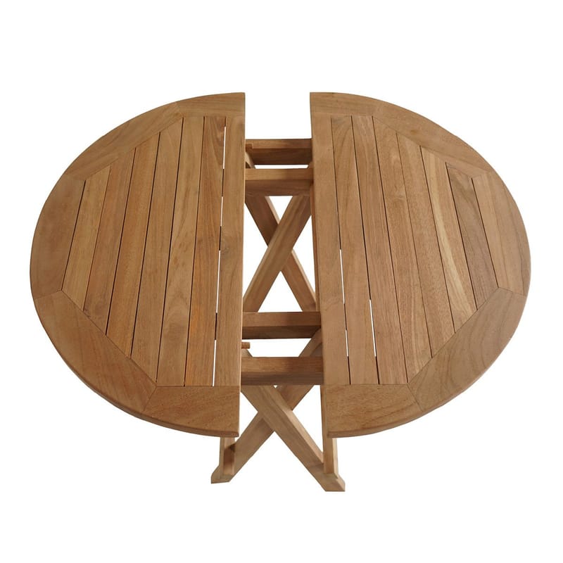 Tropea Sidebord Sammenleggbart Ø50 cm - Tre - Hagemøbler & utemiljø - Hagebord - Sidebord utendørs