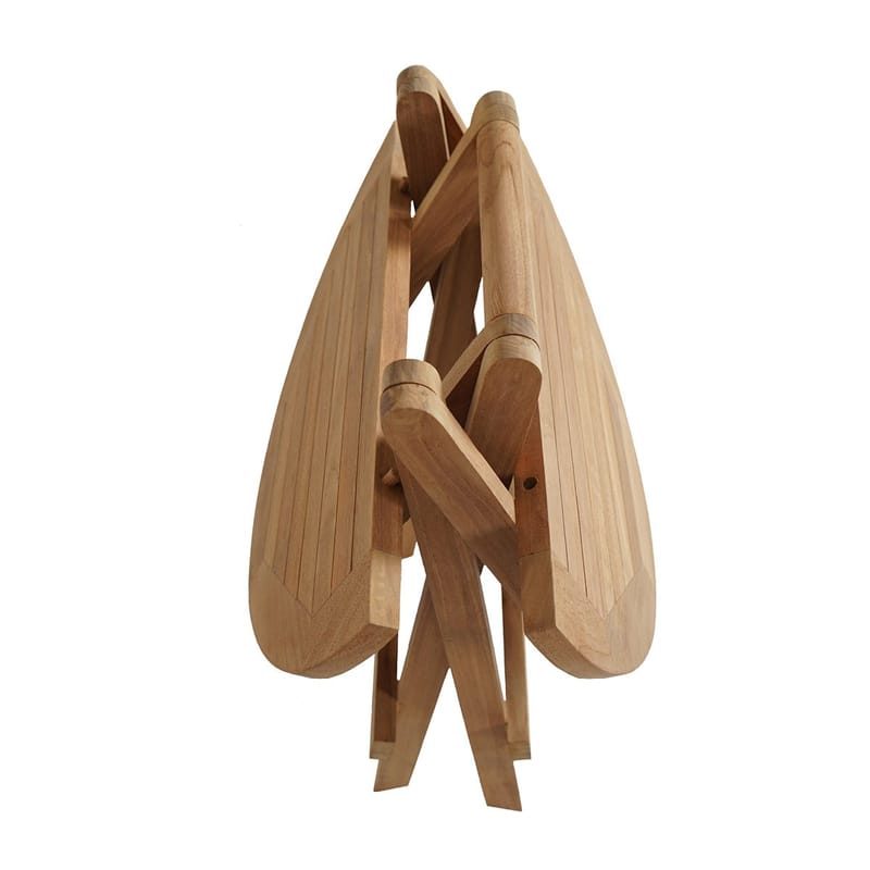 Tropea Sidebord Sammenleggbart Ø50 cm - Tre - Hagemøbler & utemiljø - Hagebord - Sidebord utendørs